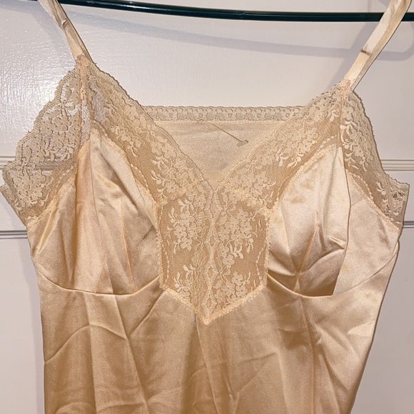 Vintage Montgomery Ward NEW Peach CHEMISE SLIP SZ 36 - Picture 4 of 9